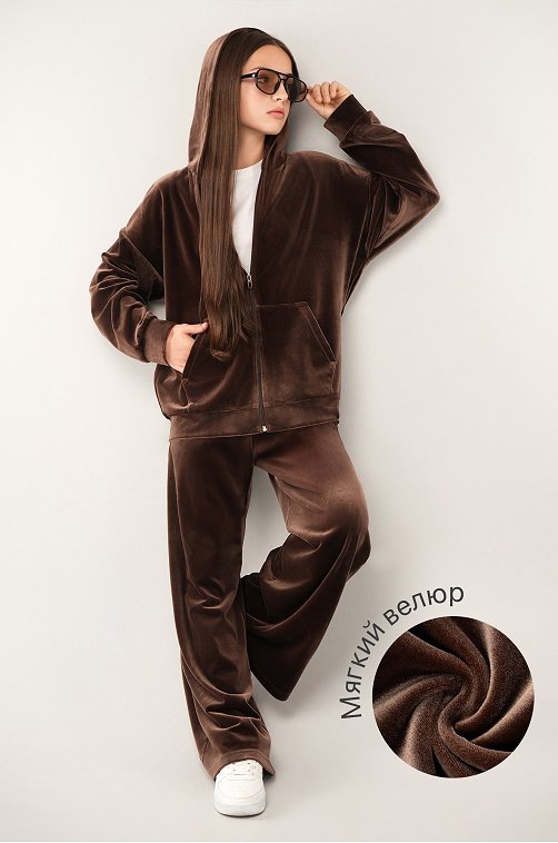 Велюровый костюм для девочки Happyfox