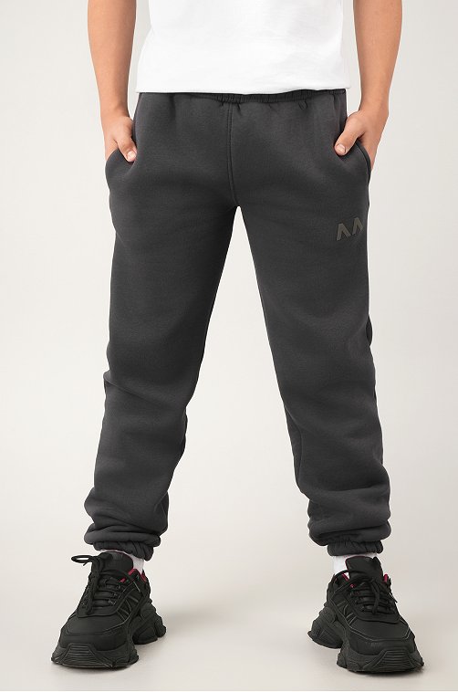 Детские брюки-джоггеры из футера с начесом Happyfox