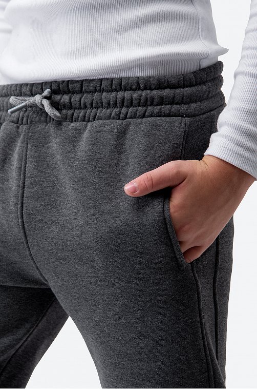 Детские брюки-джоггеры из футера с начесом Happyfox