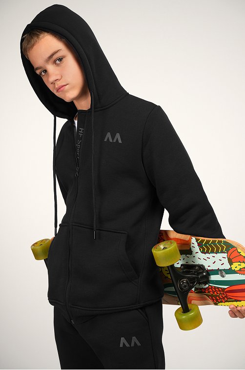 Теплый детский костюм из футера трехнитки с начесом Happyfox