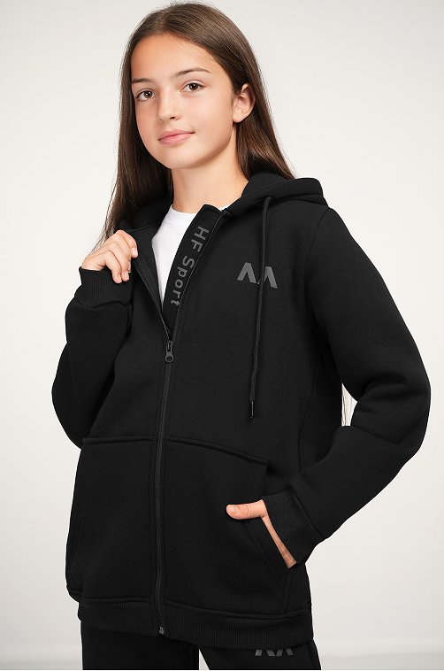 Теплый детский костюм из футера трехнитки с начесом Happyfox