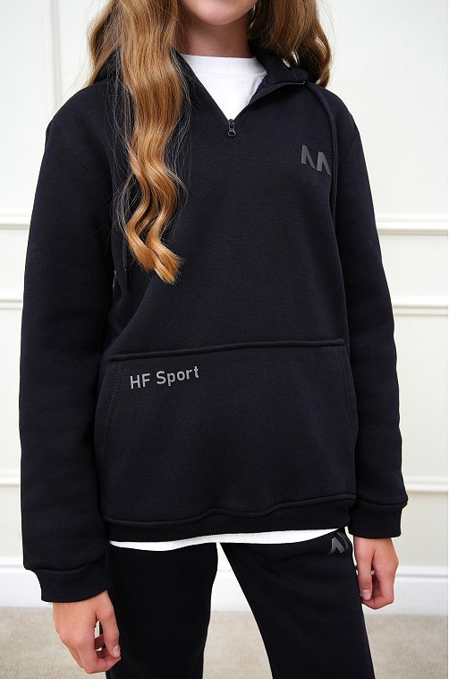 Теплый детский костюм из футера трехнитки с начесом Happyfox