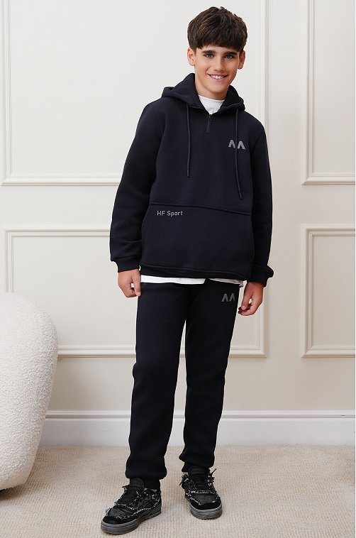 Теплый детский костюм из футера трехнитки с начесом Happyfox