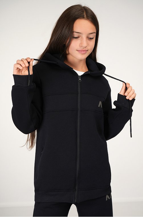 Теплый детский костюм из футера трехнитки с начесом Happyfox