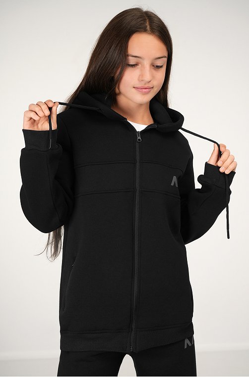 Теплый детский костюм из футера трехнитки с начесом Happyfox