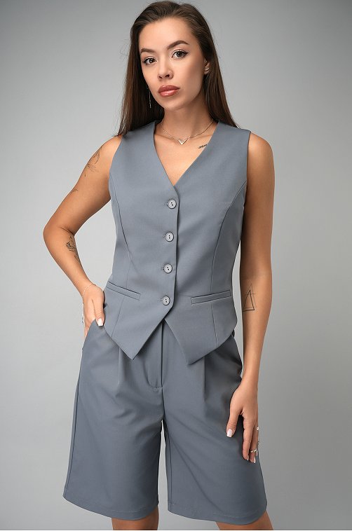 Женский костюм с жилетом и шортами Happyfox