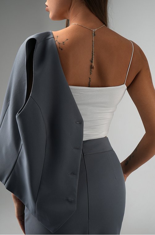 Женский костюм с жилетом и юбкой Happyfox