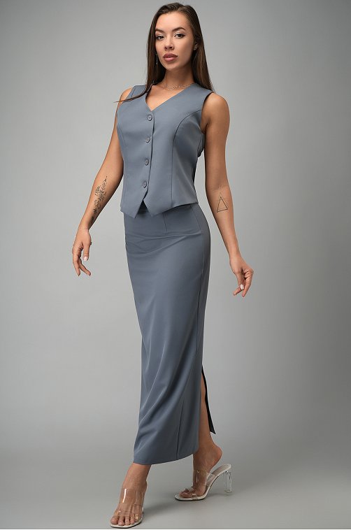 Женский костюм с жилетом и юбкой Happyfox