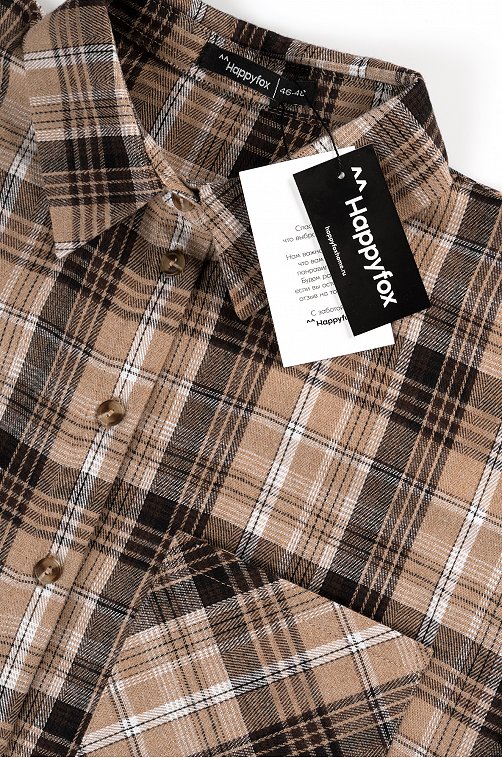 Рубашка женская в клетку Happyfox