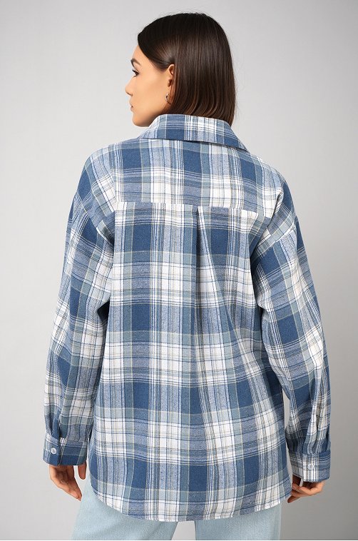 Рубашка женская в клетку Happyfox