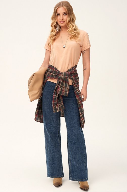 Рубашка женская в клетку Happyfox