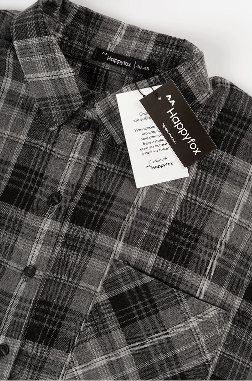 Рубашка женская в клетку Happyfox