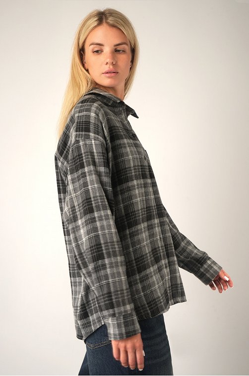 Рубашка женская в клетку Happyfox