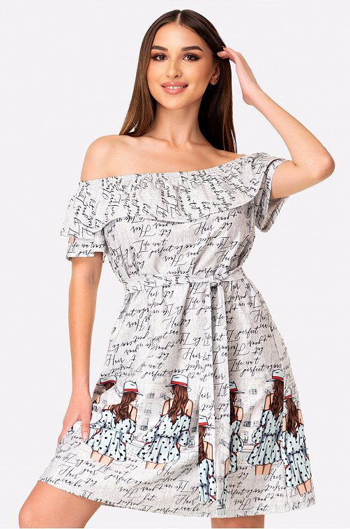 Женское хлопковое летнее платье Happyfox