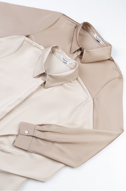 Женская шелковая рубашка Happyfox