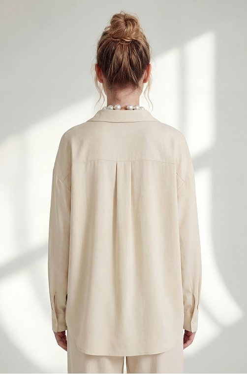 Женская льняная рубашка Happyfox