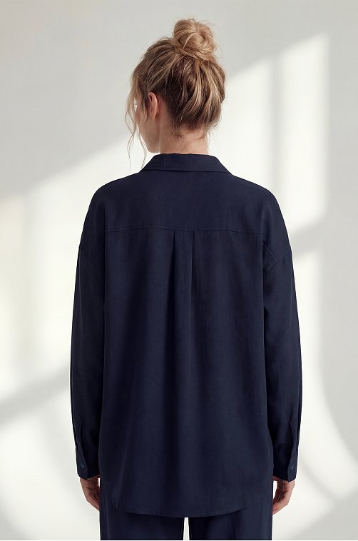 Женская льняная рубашка Happyfox