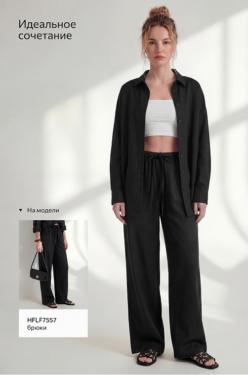 Женская льняная рубашка Happyfox