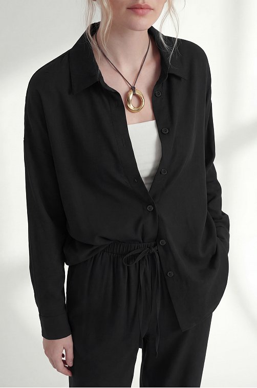 Женская льняная рубашка Happyfox