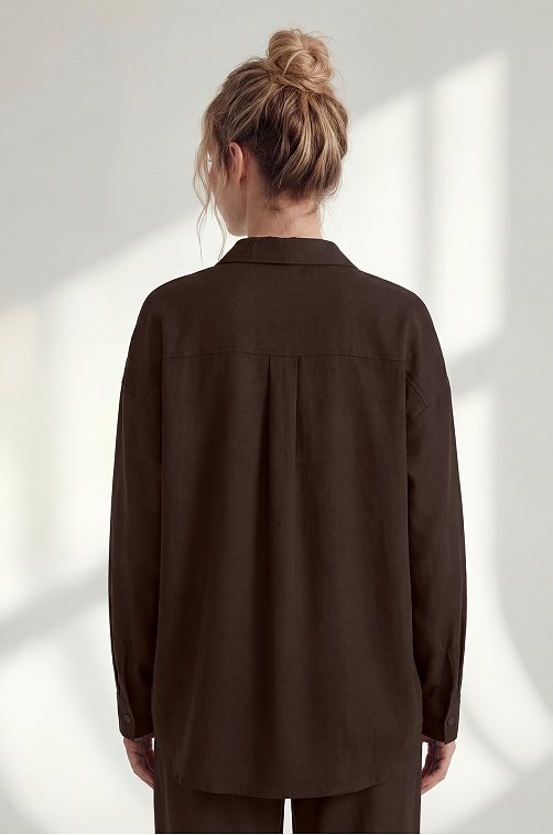 Женская льняная рубашка Happyfox