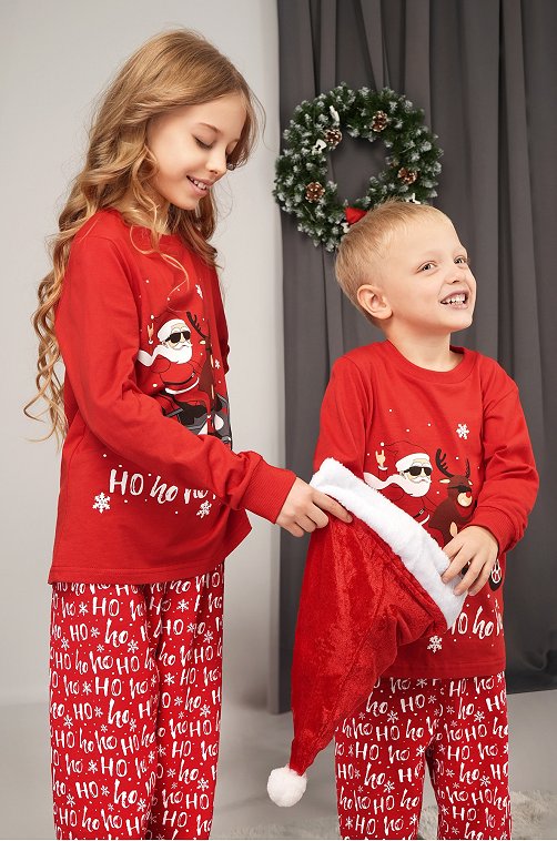 Детская новогодняя пижама Happyfox