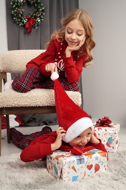 Детская новогодняя пижама Happyfox