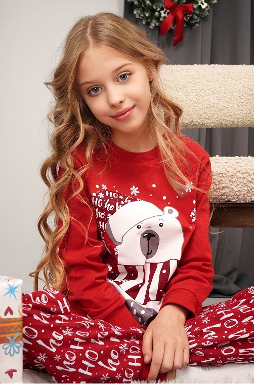 Детская новогодняя пижама Happyfox
