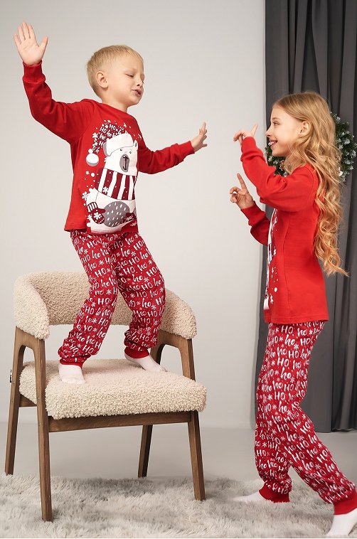 Детская новогодняя пижама Happyfox