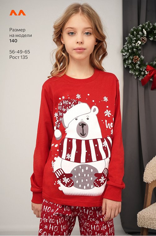 Детская новогодняя пижама Happyfox