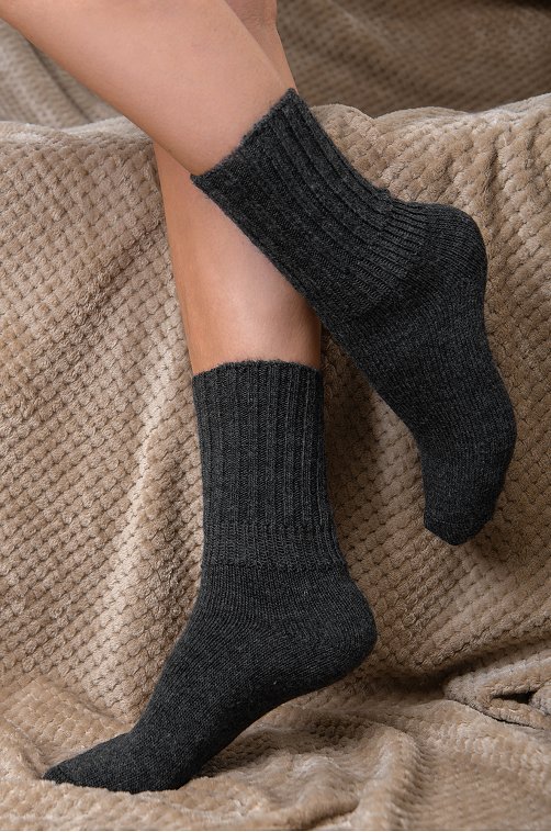 Женские удлиненные шерстяные носки Happy Fox