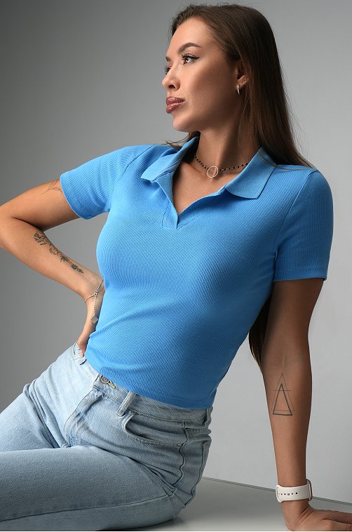 Женский топ-поло Happyfox