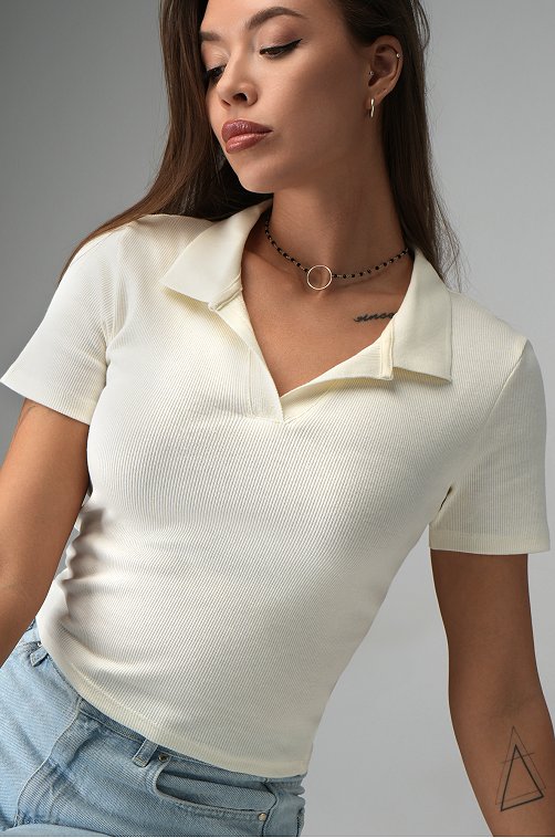 Женский топ-поло Happyfox