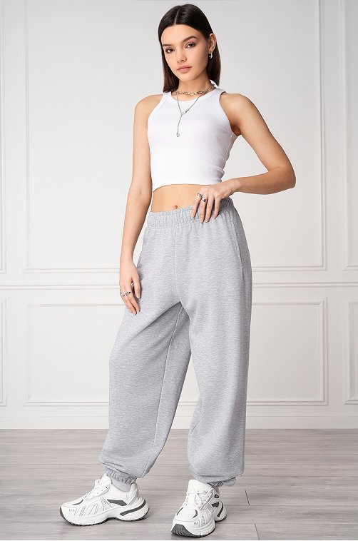 Женские брюки из футера Happyfox