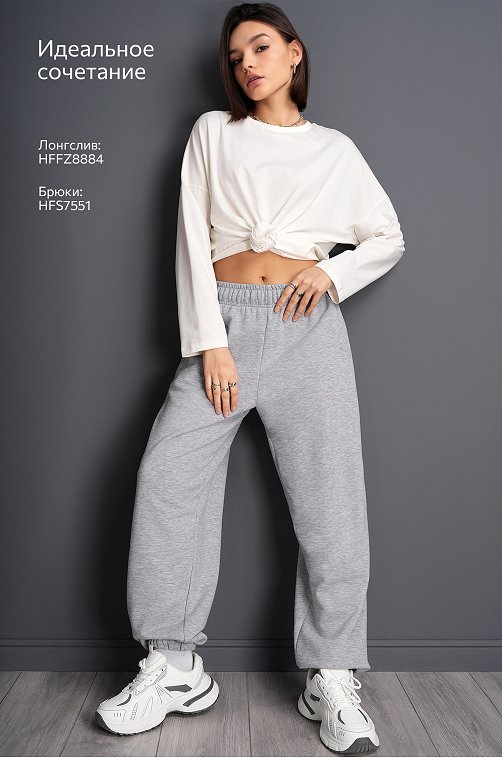 Женские брюки из футера Happyfox