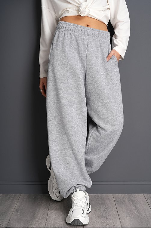 Женские брюки из футера Happyfox