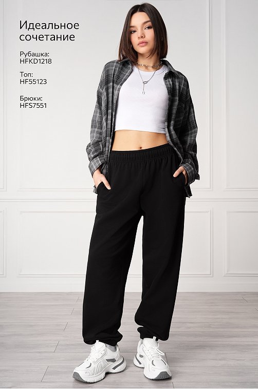 Женские брюки из футера Happyfox