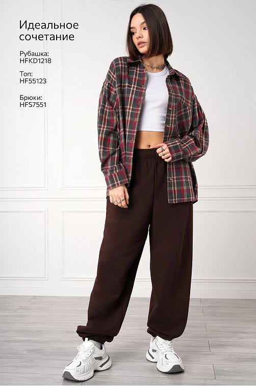 Женские брюки из футера Happyfox