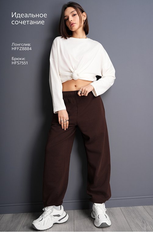 Женские брюки из футера Happyfox