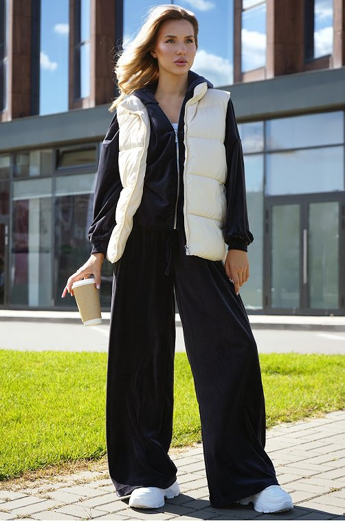 Женский костюм оверсайз из велюра Happyfox