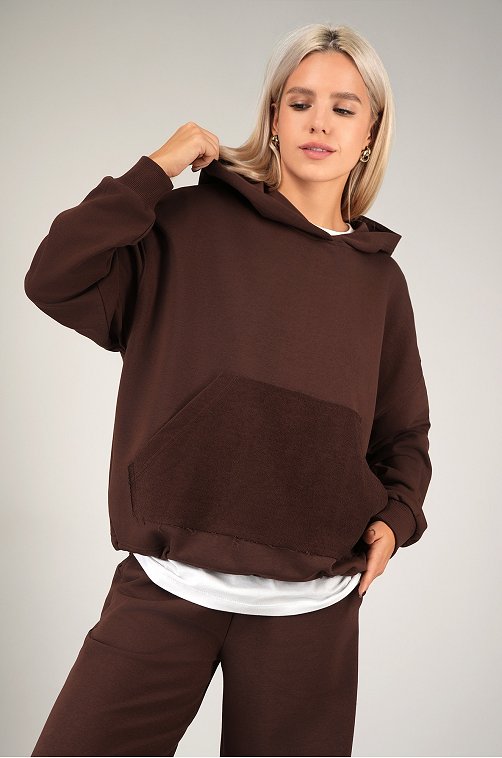 Женский костюм оверсайз из футера Happyfox