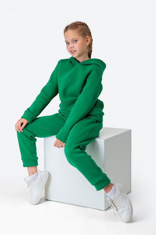 Теплый детский костюм из футера трехнитки с начесом Happyfox