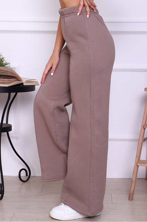 Женские брюки из футера трехнитки с начесом ИВГрадТрикотаж