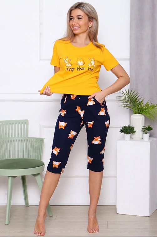 Женская хлопковая пижама Каприз