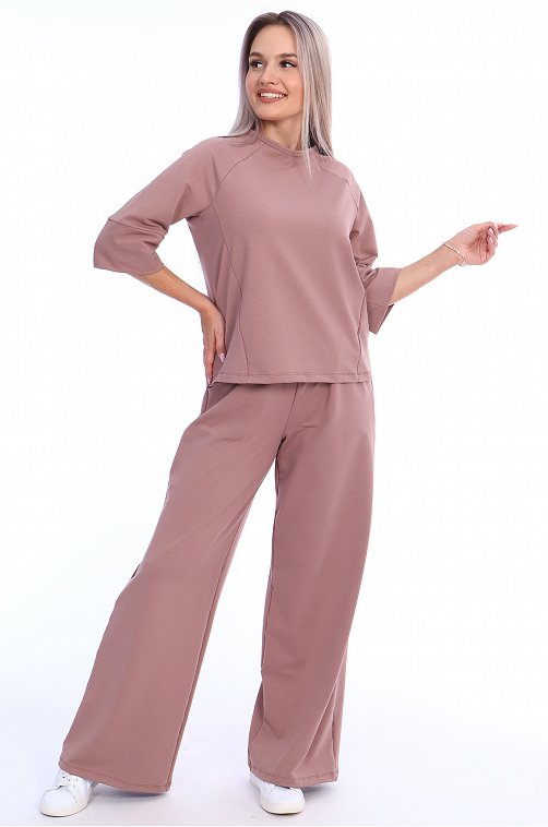 Женский хлопковый костюм из футера трехнитки Trikotel