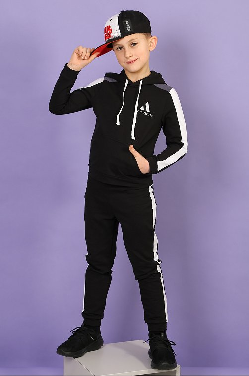 Костюм для мальчика Детский Бум 6631400 черный купить оптом в HappyWear.ru