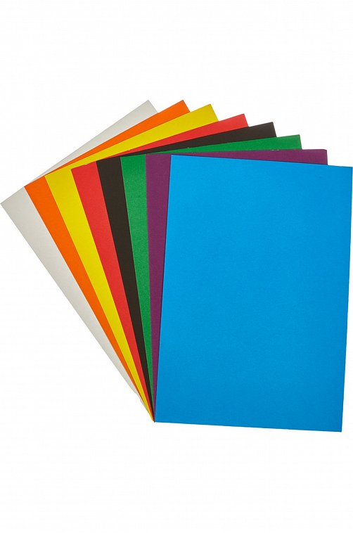 Набор цветной бумаги и картона 8 л. 16 цв Апплика