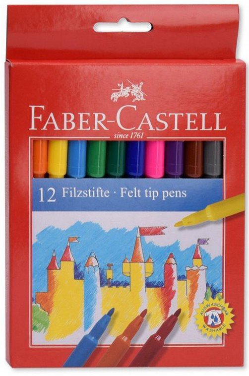 Фломастеры 12 цв. Faber-Castell