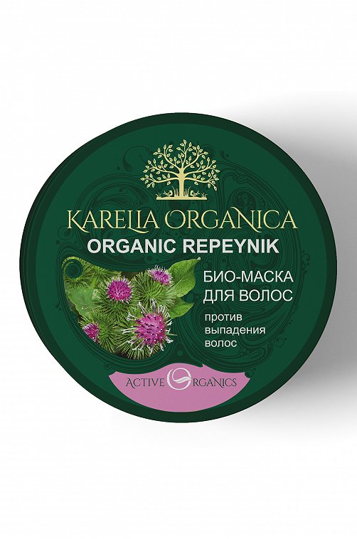 Био-маска для волос Karelia Organica organic repeynik против выпадения волос 220 мл Karelia Organica