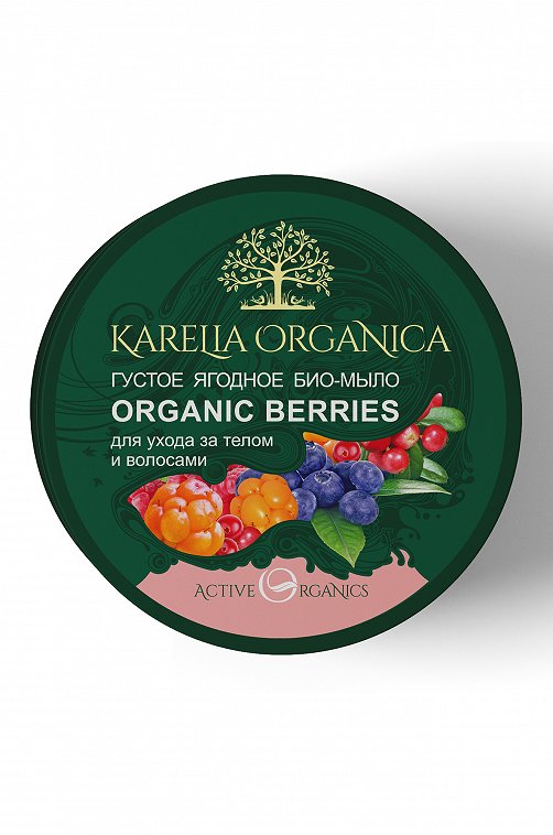 Био-мыло густое ягодное Karelia Organica organic berries 500 г Karelia Organica