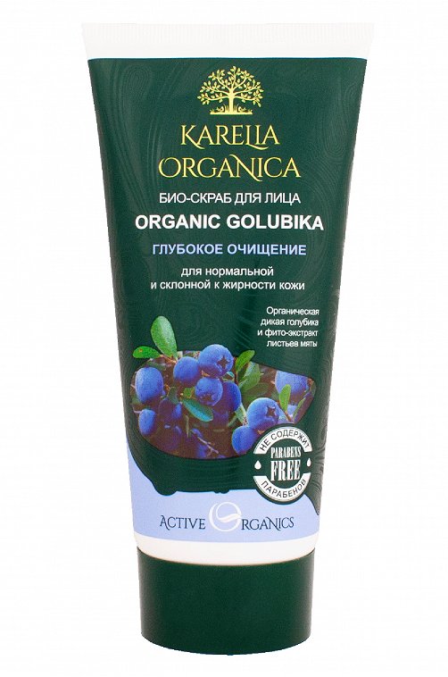 Био-скраб для лица Karelia Organica organic golubica 180 мл Karelia Organica